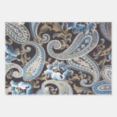  Paisley op drie kleuren Inpakpapier Vel (Voorkant)