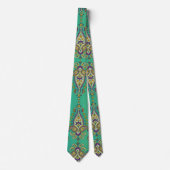 Paisley op groen stropdas (Voorkant)