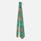 Paisley op groen stropdas (Achterkant)