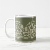 Paisley op groene koffie Mok (Links)