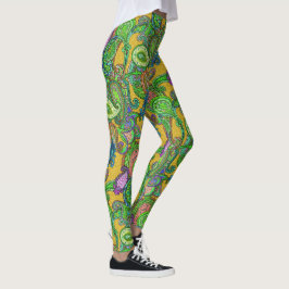 Paisley op Karamel Leggings