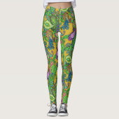 Paisley op Karamel Leggings (Voorkant)