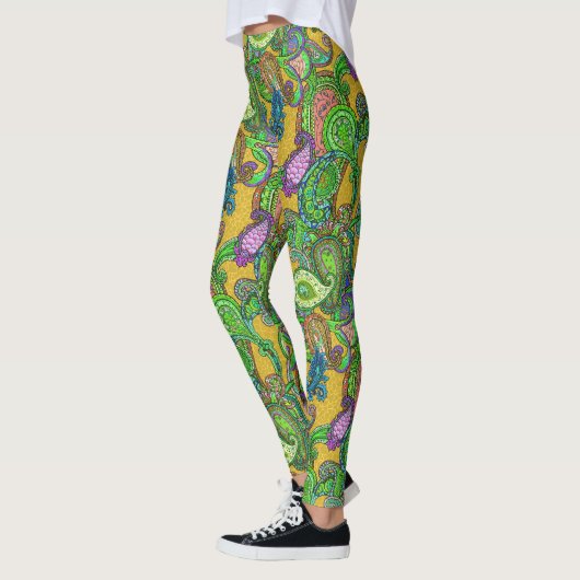 Paisley op Karamel Leggings (Links)