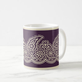 Paisley op Paarse Koffie Mok