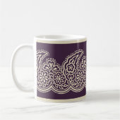 Paisley op Paarse Koffie Mok (Links)