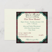 Paisley Open House/Housewarming Party Kaart (Voorkant / Achterkant)