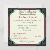 Paisley Open House/Housewarming Party Kaart (Voorkant)