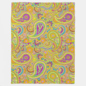 Paisley Ornamenten / Patroon 1 Fleece Deken (Voorkant)