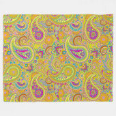 Paisley Ornamenten / Patroon 1 Fleece Deken (Voorkant (Horizontaal))