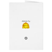 paisley owl greeting card (Achterkant)