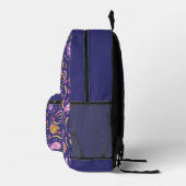 Paisley Paars Bedrukte Rugzak (Rechts)