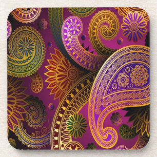 Paisley Paars Bier Onderzetter