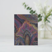 Paisley Paars Briefkaart (Staand voorkant)