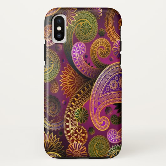 Paisley Paars Case-Mate iPhone Case (Achterkant)