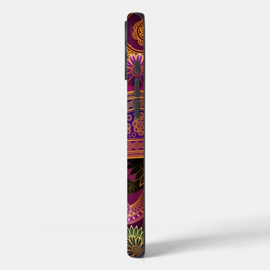 Paisley Paars Case-Mate iPhone Case (Achterkant / Links)