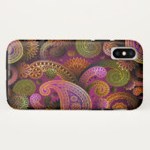 Paisley Paars Case-Mate iPhone Case (Achterkant (horizontaal))