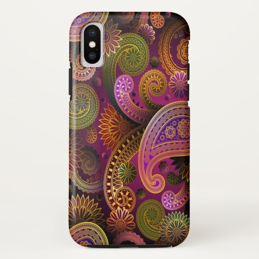Paisley Paars Case-Mate iPhone Case (Achterkant)
