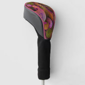 Paisley Paars Golfheadcover (Schuin)