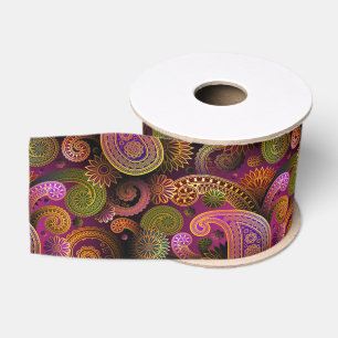 Paisley Paars Grosgrain Lint