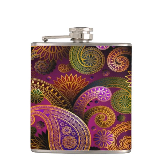 Paisley Paars Heupfles (Voorkant)