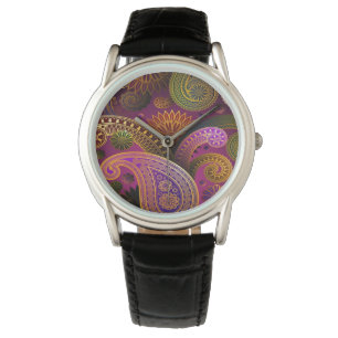 Paisley Paars Horloge