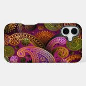 Paisley Paars iPhone Hoesje (Achterkant horizontaal)