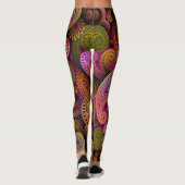 Paisley Paars Leggings (Achterkant)