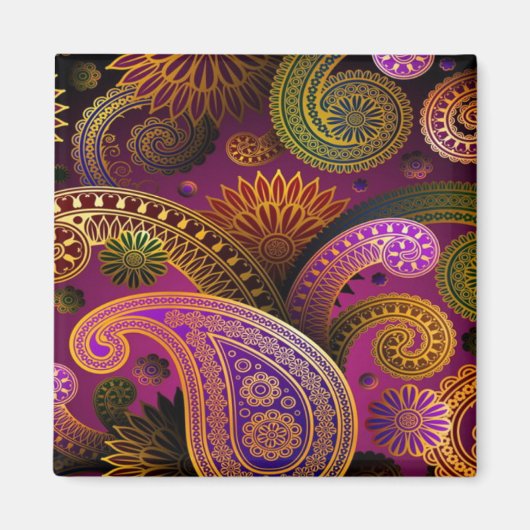 Paisley Paars Magneet (Voorkant)