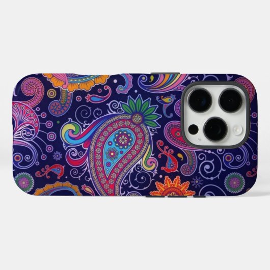 Paisley Paars Pink Case-Mate iPhone Case (Achterkant (horizontaal))