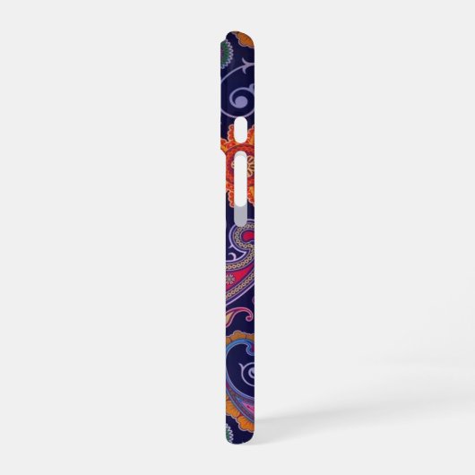 Paisley Paars Pink iPhone 16 Hoesje (Linkerkant)