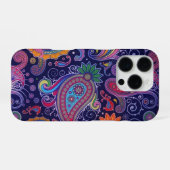 Paisley Paars Pink iPhone Hoesje (Achterkant horizontaal)