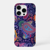 Paisley Paars Pink iPhone Hoesje (Achterkant)