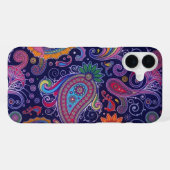 Paisley Paars Pink iPhone Hoesje (Achterkant horizontaal)