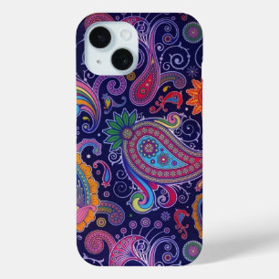Paisley Paars roze iPhone 15 Case