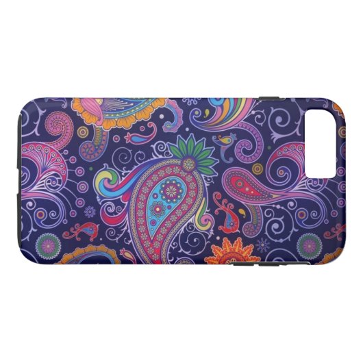 Paisley Paars roze Case-Mate iPhone Case (Achterkant (Horizontaal))