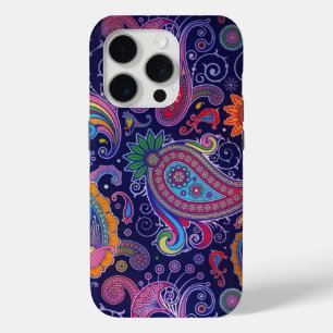 Paisley Paars roze iPhone 15 Pro Case