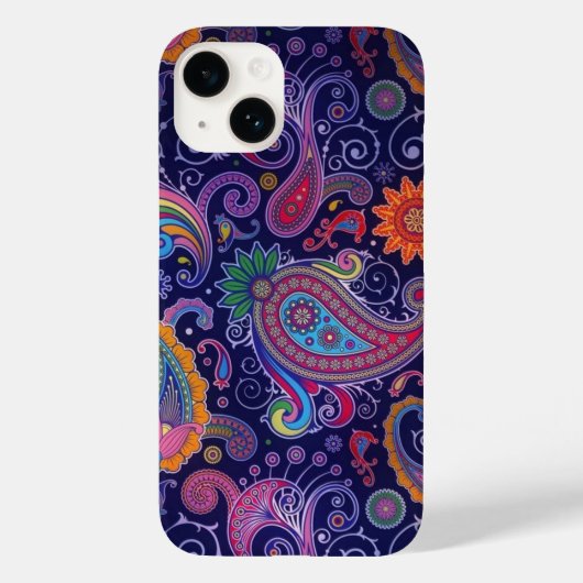 Paisley Paars roze Case-Mate iPhone Case (Achterkant)