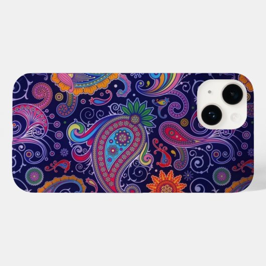 Paisley Paars roze Case-Mate iPhone Case (Achterkant (horizontaal))