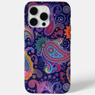 Paisley Paars roze iPhone 15 Pro Max Hoesje