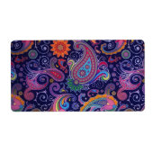 Paisley Paars roze Etiket (Voorkant)