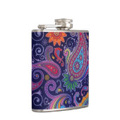 Paisley Paars roze Heupfles (Rechts)