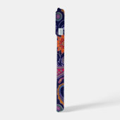 Paisley Paars roze iPhone 15 Case (Linkerkant)