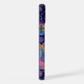 Paisley Paars roze iPhone Hoesje (Rechterkant)