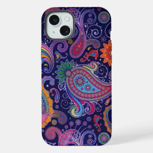 Paisley Paars roze iPhone 15 Plus Case