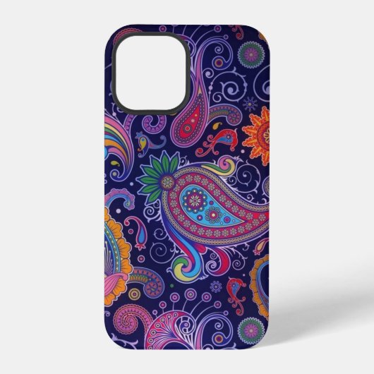 Paisley paars roze iPhone hoesje (Achterkant)