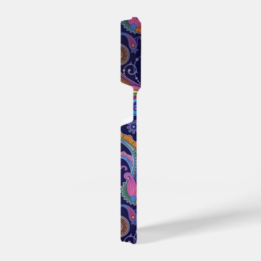 Paisley Paars roze iPhone Hoesje (Rechterkant)