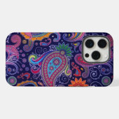 Paisley Paars roze iPhone Hoesje (Achterkant horizontaal)