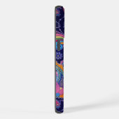 Paisley Paars roze iPhone Hoesje (Rechterkant)