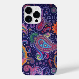 Paisley Paars roze iPhone 14 Pro Max Hoesje