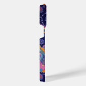 Paisley Paars roze iPhone Hoesje (Rechterkant)